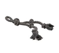 Corde pour chien 5 nœuds et boucle Duvoplus Eco Noir 41x11x5 cm
