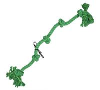 Corde pour chien avec 5 noeuds Ebi Floss Vert 130x14x12 cm