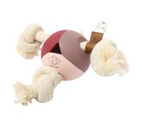 Corde pour chien avec balle D&D Home Levi Rosewood Rose 22x8x22 cm