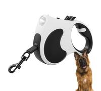 Corde pour chien avec laisse antidérapante - Corde pour chien extensible avec lumière LED | Laisses d'entraînement de 16 pieds avec frein et verrouillage à bouton-poussoir, laisse pour animaux