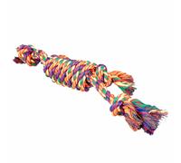 Corde pour chien en coton 2 nœuds Duvoplus Multicolore 55x10x7 cm