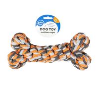 Corde pour chien en cotton Duvoplus Os Orange 14x6x3 cm