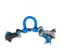 Corde pour chien en cotton poignee de tirage plastique Duvoplus Gris 31,5x11,5x5 cm