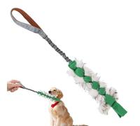 Corde pour chien - Jouet à mâcher tressé robuste - Jeu de nettoyage des dents - Jouet à tirer portable et durable avec nœud - Accessoire de fitness interactif pour animaux de compagnie - Jouet à tirer