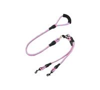 Corde pour chien : laisse simple double pour chien - Équipé d'une poignée ergonomique et d'une technologie anti-torsion pour la sécurité des chiens de petite, moyenne et grande taille lors de la