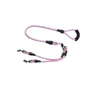 Corde Pour Deux Chiens Poignée ergonomique rotative à 360° anti-torsion | Corde Double pour Promenade Entraînement Animaux Petit Moyen Course à Pied Randonnée Camping Plage Jardin Traversée de