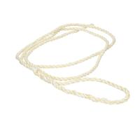 Corde pour licol Poly/Sisal 3,2 m longe de transport blanche avec grande boucle