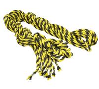 Corde pour veaux Poly 1,8 m longe jaune/noire avec clips métalliques, 1pièce