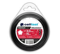 Corde premium renforcée avec des particules d'aluminium - profil étoilé 2.0 mm x 15 m Cellfast