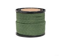Corde réfléchissante de 50 m, 4 mm, haute visibilité avec résistance à la traction de 226,8 kg, résistante aux intempéries pour bâche de tente, équipement d'extérieur (vert kaki)