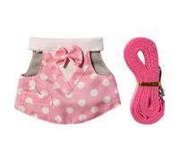 Corde renforcée sûre pour animaux de compagnie avec jupe à carreaux pour petits animaux lors de la marche, design agréable renforcé