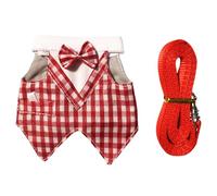 Corde renforcée sûre pour animaux de compagnie avec jupe à carreaux pour petits animaux lors de la marche, design agréable renforcé