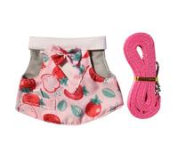 Corde renforcée sûre pour animaux de compagnie avec jupe à carreaux pour petits animaux lors de la marche, design agréable renforcé