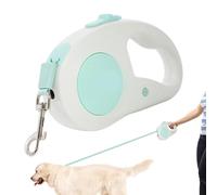 Corde rétractable pour chiens en plein air | Ruban extensible de 5 m avec lumière LED - Pour entraînement, aventure, voyage, exercice, plage, camping, randonnée