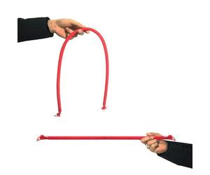 Corde rigide de luxe (rouge) - Tours de magie - Corde souple à rigidité - Pour gros plan magique - Illusions de rue - Gimmicks - Mentalisme - Accessoires amusants