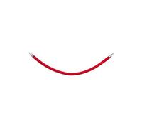 Corde rouge en velours pour poteaux d'accueil chromé 1,5m