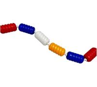 Corde séparatrice de sécurité pour piscine Kit de corde de séparation de sécurité for piscine, cordon flottant en spirale for piscines intérieures et extérieures, plage/parc aquatique(9cm,34/111.55FT)