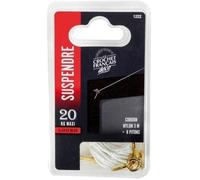 Corde suspension - D: 2 mm - 3 m + 8 pitons acier laitonné assortis
