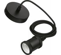 Corde Suspension Lampes Led E27 Noire Noir