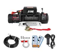 Corde synthétique d'atv du treuil 12v électrique de camion de 13500 LBS avec à télécommande pour la remorque de voiture 4X4