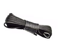 Corde Synthétique, Gray 3/16 "* 50 FT VTT Winch Line Ajouter un bouchon de treuil, câble synthétique 5mm, une corde hors route