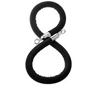 Corde torsadée de 2,2 m - Corde de contrôle de foule pour intérieur/extérieur - Séparateur de file d'attente pour événements - Solution flexible de gestion des files d'attente - Noir