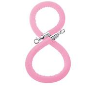Corde torsadée de 2 m - Corde de contrôle de foule pour intérieur/extérieur - Solution de gestion de file d'attente durable et élégante - Rose