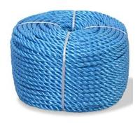 vidaXL Corde torsadée Polypropylène 8 mm 500 m Bleu