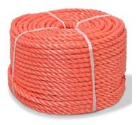vidaXL Corde torsadée en polypropylène 8 mm 500 m Orange
