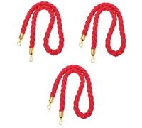 Corde tressée avec crochets dorés polis - Solution élégante de gestion des files d'attente pour hôtels, clubs, banques, hôpitaux, événements et fêtes