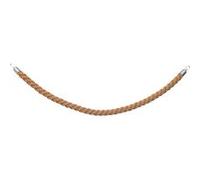 Corde tressée bronze pour poteaux d'accueil chromé 1,5m Bronze G