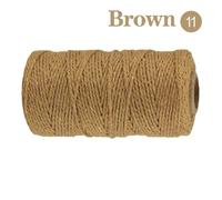 Corde Tressée En Coton Macramé Coloré Pour La Décoration Intérieure,Ul,Ruban,Artisanat,Bricolage,Couture Manuelle,Mariage Bohème,Beige,2mm,100m - Type 11 Brown