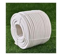 Corde tressée en coton naturel de 10 à 40 mm d'épaisseur, 10 à 50 m, corde blanche multifonction pour corde à linge, camping, artisanat, balançoire, tentes, hamacs, remorquage, décoration de bateau (D
