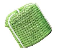 Corde tressée en polyester multi-usage - 10 à 60 m - 48 brins - Pour chantier de construction, balançoire, voile, tirage d'ancrage, quais, logistique, randonnée, camping (vert, 14 mm x 80 m)