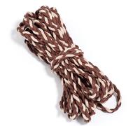 Corde Tressée En Velours À Trois Brins,Cordes Tissées Multicolores Pour Bricolage,Bijoux Faits À La Main,Bracelet Exécutif,Résultats De Collier,5 Mètres/Lot,6mm - Type Khaki Xdark Brown-6mm