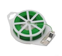 Corde verte pour plantes grimpantes - Fil de fer avec attache douce pour plantes grimpantes - Fils de regroupement plus sacs alimentaires 20 m/30 m/50 m/100 m (100 m)