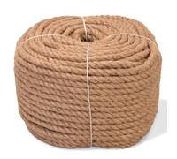 vidaXL Corde 100% jute 12 mm x 100 m – pour construction, maison et jardin