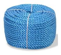 vidaXL Corde torsadée Polypropylène 10 mm 250 m Bleu