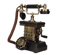 Cordé Vieux Mode Antique Téléphone Fixe, Filaire Home Office Téléphone avec clé de Numérotation pour Salon Chambre Décor