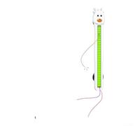 Corde volante automatique pour chat Jouet interactif avec plumes activées par le mouvement Baguette Teaser Wand Vitesse réglable Enrichissement intérieur Blanc