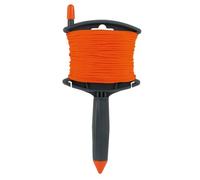 Cordeau Câblé en Polypropylène Ø 2 mm - 60 m avec Enrouleur à Poignée Démontable - Rembobinage Facile & Blocage Double Position - Modèle Rolicord