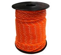Cordeau polypro tresse orange/blanc 100m fil 2.5mm - TALIAPLAST - 400527