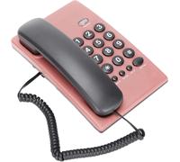 Corded Phone,Fixed Phone,Fixed Phone,No Battery,Single Color,Desktop Fixed Phones for Home (Pink)