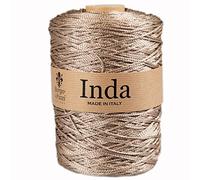 Cordelette 2 mm pour sacs au crochet (Beige 3), Ficelle polypropylene 100%, Fil crochet et à tricoter, Made in Italy, BORGO DE' PAZZI FIRENZE