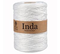 Cordelette 2 mm pour sacs au crochet (Blanc 4), Ficelle polypropylene 100%, Fil crochet et à tricoter, Made in Italy, BORGO DE' PAZZI FIRENZE