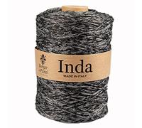 Cordelette 2 mm pour sacs au crochet (Gris noir 14), Ficelle polypropylene 100%, Fil crochet et à tricoter, Made in Italy, BORGO DE' PAZZI FIRENZE