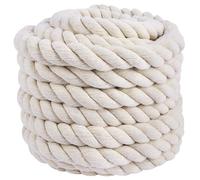 Cordelette 20mm*10m Fil macramé Beige Grosse Corde 3 brins Coton Macrame | mural Tisser Solide corde decoration pour Bricolage Artisanat attrape rêves Tapisserie Décoration Boho (20MM 10M)