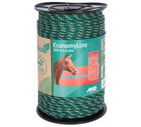 Cordelette pour clôture électrique Ako Seil EconomyLine Vert 200 m/6 mm/6x0,2 mm