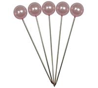 Corderie Italiane 006042594 Aiguilles de décoration, diamètre : 10 x 50 mm, 50 pièces, rose