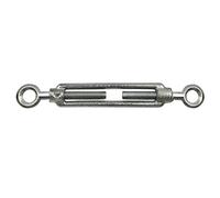 Corderie Italiane 006044871 Tendeur 2 yeux acier zingué, 8 mm, 6 pièces